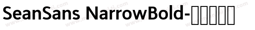 SeanSans NarrowBold字体转换